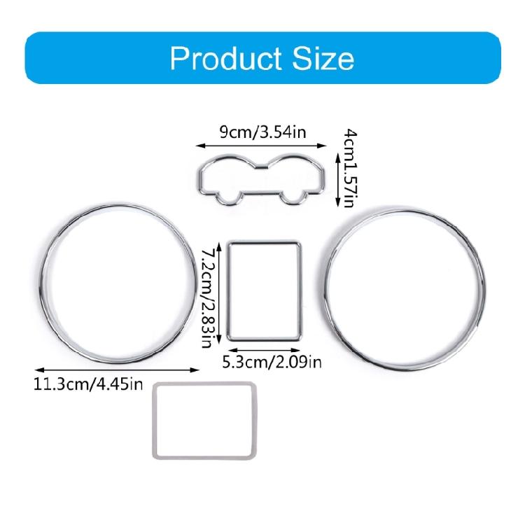 Automotive Accessories Gauge Rings Bezel Set Speedometer Dashboard Gauge Rings Trim for MKIV 1997-2003