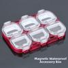 Waterproof Fishing Gear Accessory Box Red Fish Hook Storage Box  Outdoor Fishing