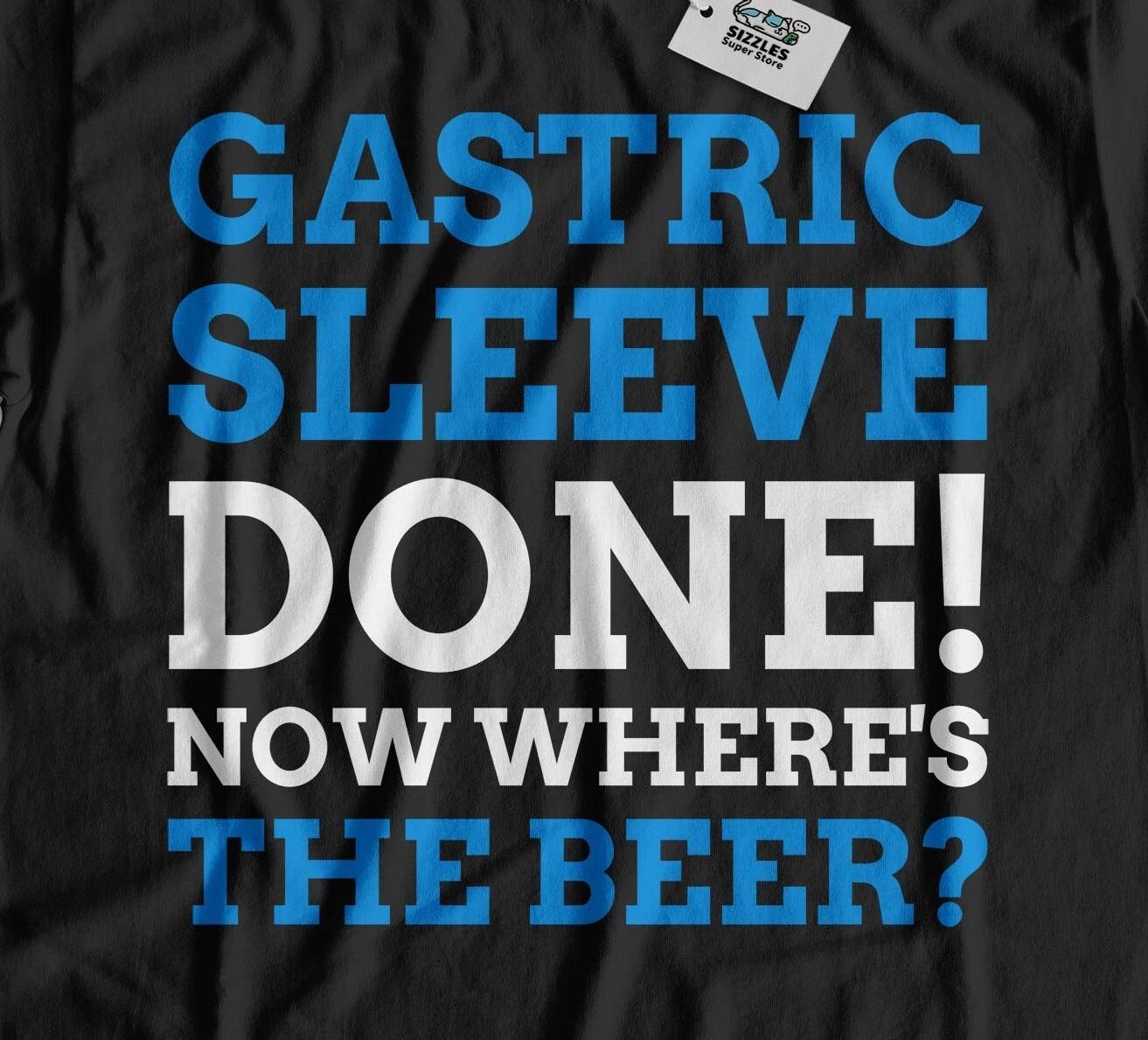 Unisex Funny Gastric Sleeve T-Shirt Gastrectomy Gastric Bypass Gifts L