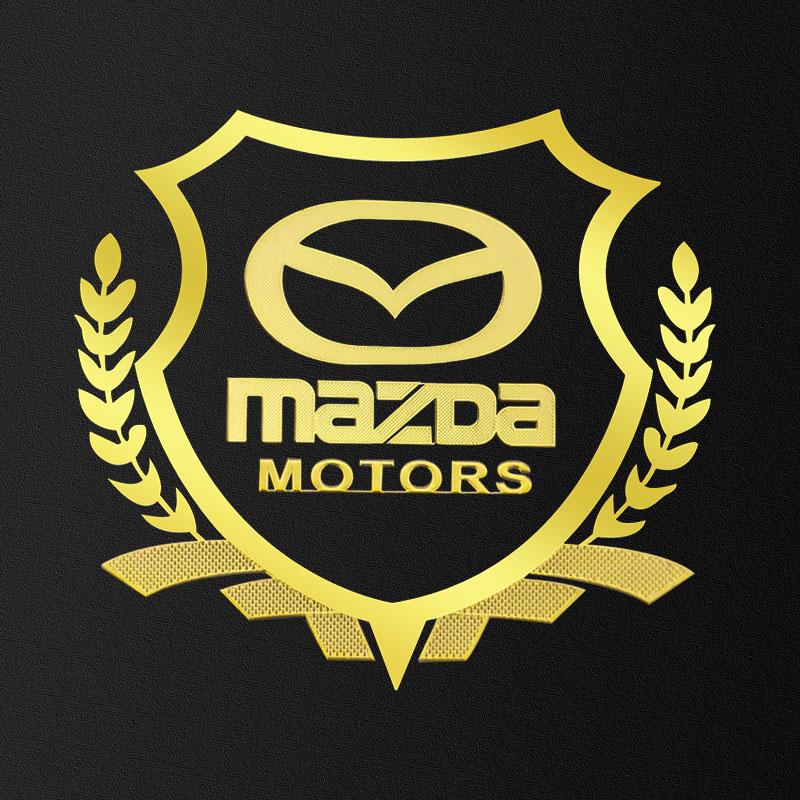 1 Stück Auto Karosserie 3D Aufkleber Weizenähren Styling Emblem Auto Dekoration Für Mazda 3 6 CX5 2 CX3 CX9 MX5 RX8 Axela Demio MS CX5 2 Axela Demio GJI GH BK MP