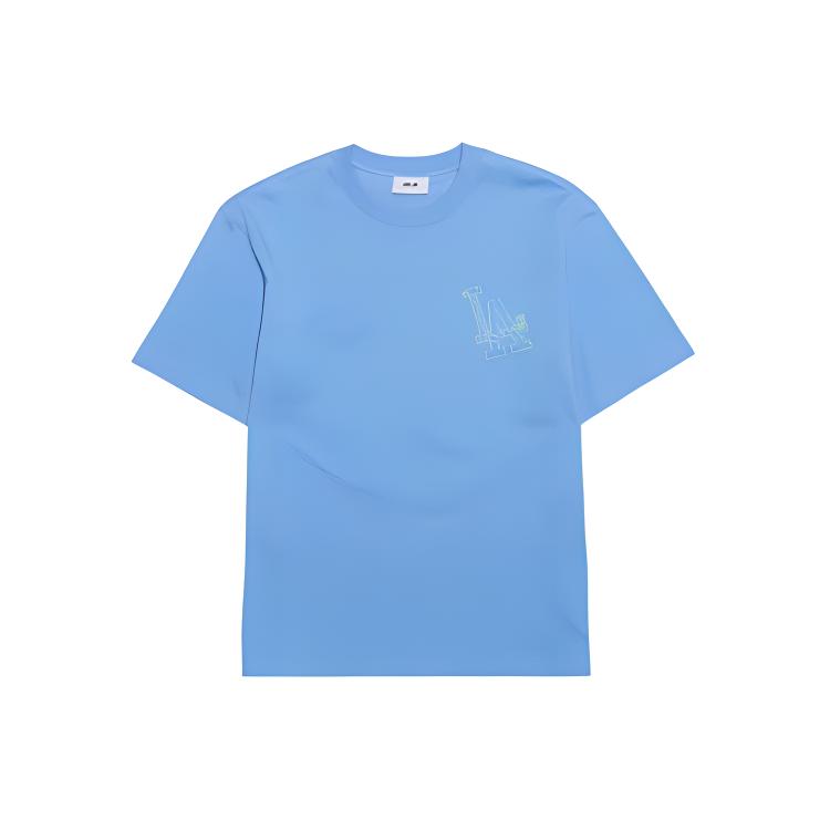 New MLB Los Angeles Dodgers T Shirt Unisex Sky Blue 3ATSB0953-07SBS