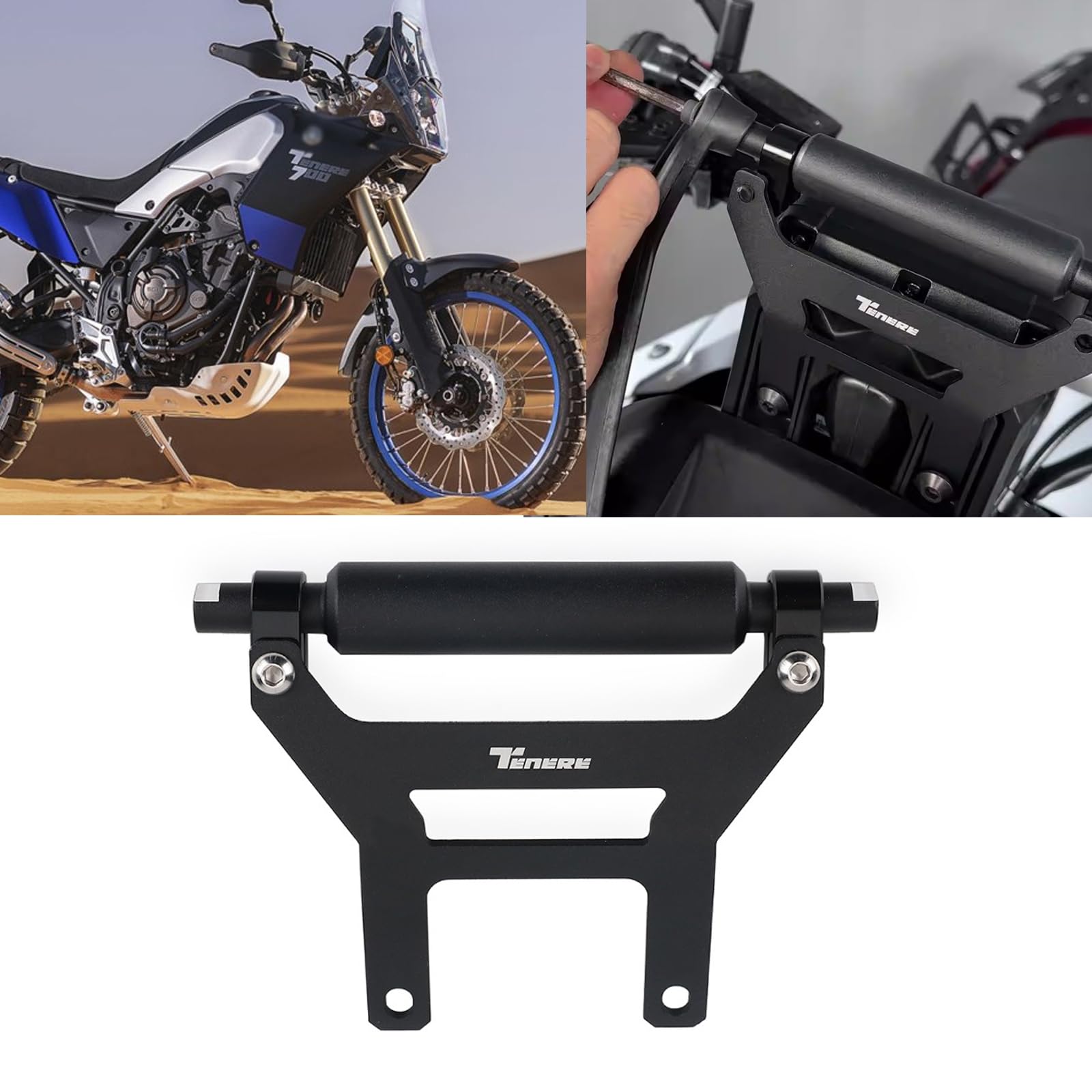 

Кронштейн стабилизатора приборной панели мотоцикла для Tenere 700 RALLY Кронштейн для навигации GPS Антивибрационный (2025), T700, T7, XTZ700, (2019-2025 гг.) [Использовал] чёрный