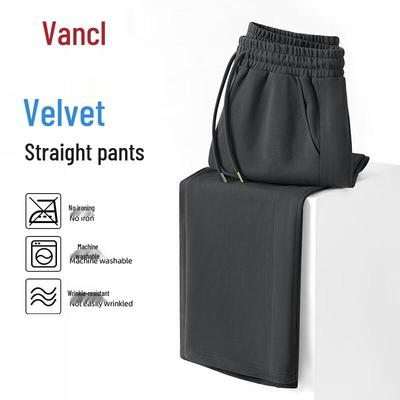 VANCL Men's Winter Fleece-Lined Straight Casual Pants