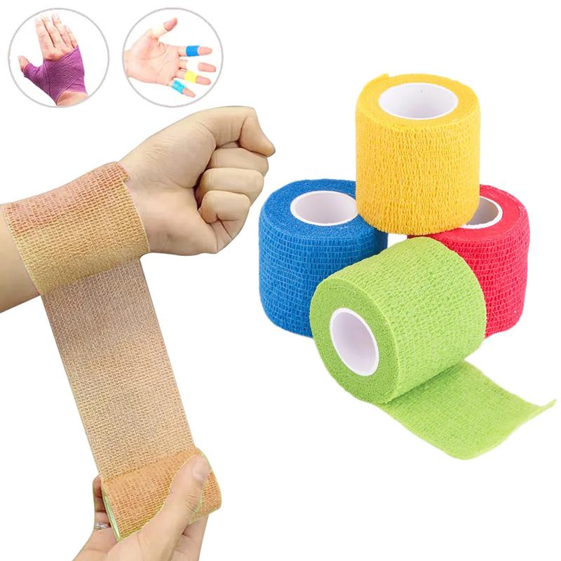 10cm*4.5m Colorful Sport Self Adhesive Elastic Bandage Wrap Tape Elastoplast For Knee Support Pads Finger Ankle Palm Shoulder