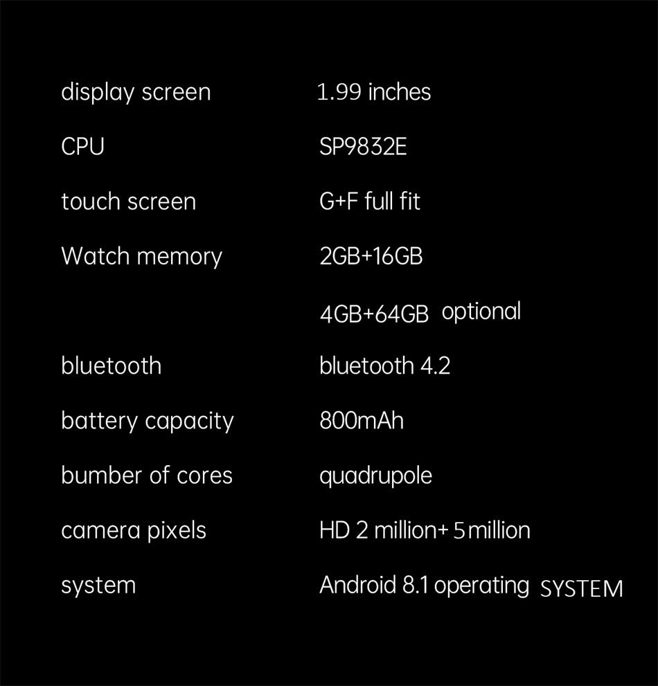 2026 New 4G Network Smart Watch Support SIM Card Google GPS NFC HD Dual Camera Android Smartwatch WIFI Wireless Fast Internet Access