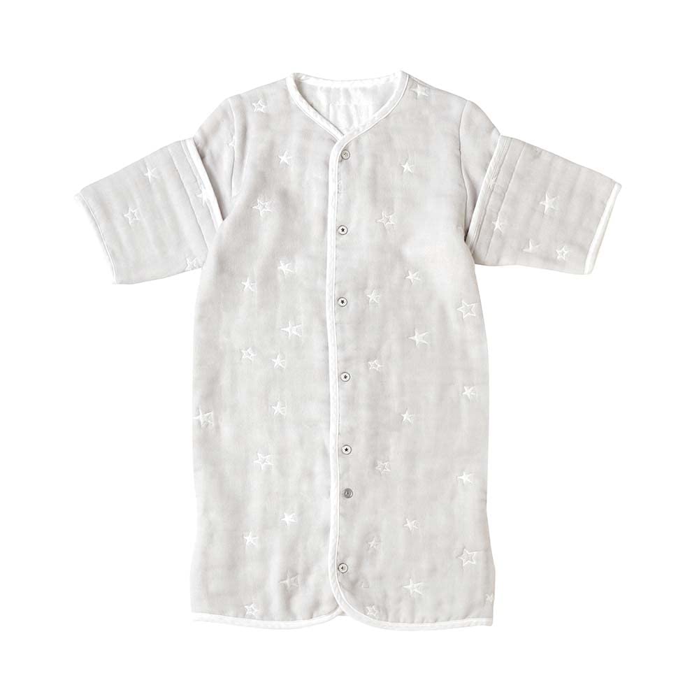 Flauschiger Gaze-Schlafanzug, 6-Wege-Stil, Grau, 22151035 [10 Monate]