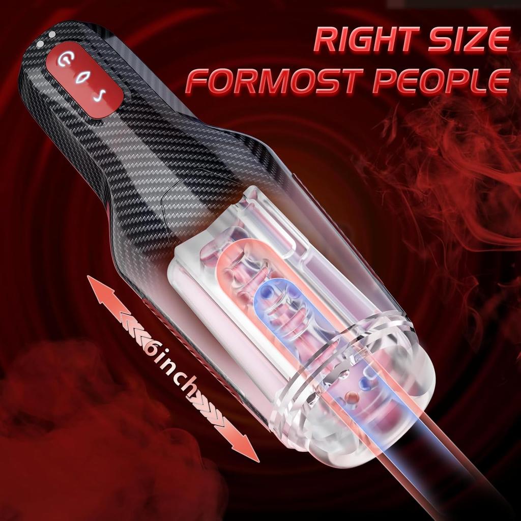 Automatic Male Masturbator, Male Sex Toys Hands Free Masturbators with 10 Vibrating Modes Male Stroker