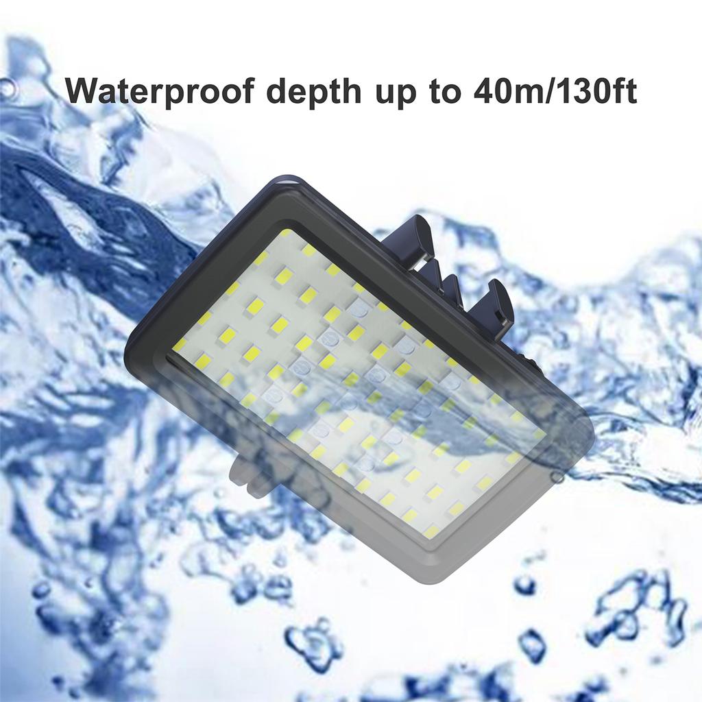 Andoer SL 20 Waterproof RGB Fill Light LED Video Light 8 Lighting Modes CRI95+ Dimmable IPX8 Underwater 40M Built in