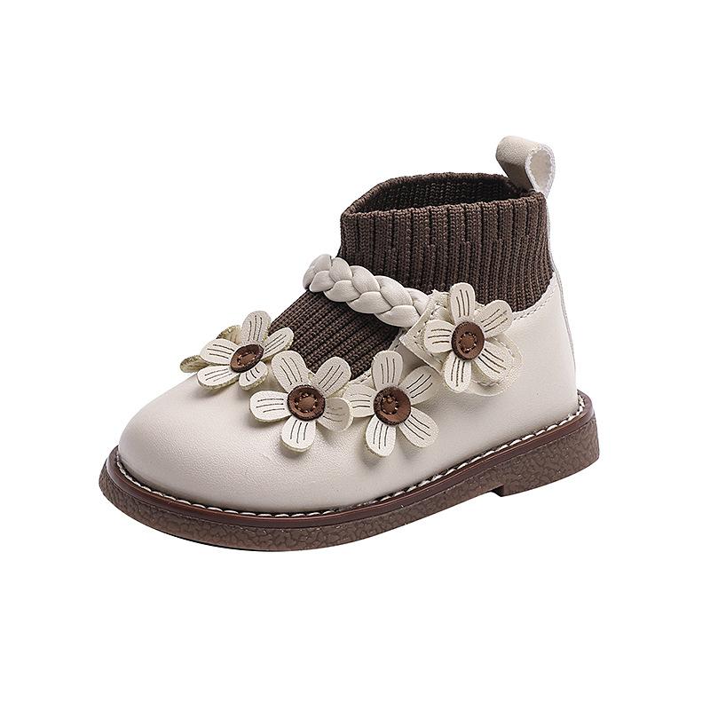 Anti-slip Shoes for Girls, Breathable Baby Soft-soled Anti-slip Baby Walker Shoes