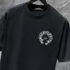 8929 CHROME HEARTS 2026 Summer New High Quality Cotton Round Neck Loose Large Size Men's and Women's T-shirt Couple T-shirt