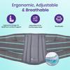 HUMABLE Lumbo Sacral Belt Deluxe For Men & Women (XXL) | Adjustable Back Support & Pain Relief Double Straps Belt For Waist Brace Posture Alignme