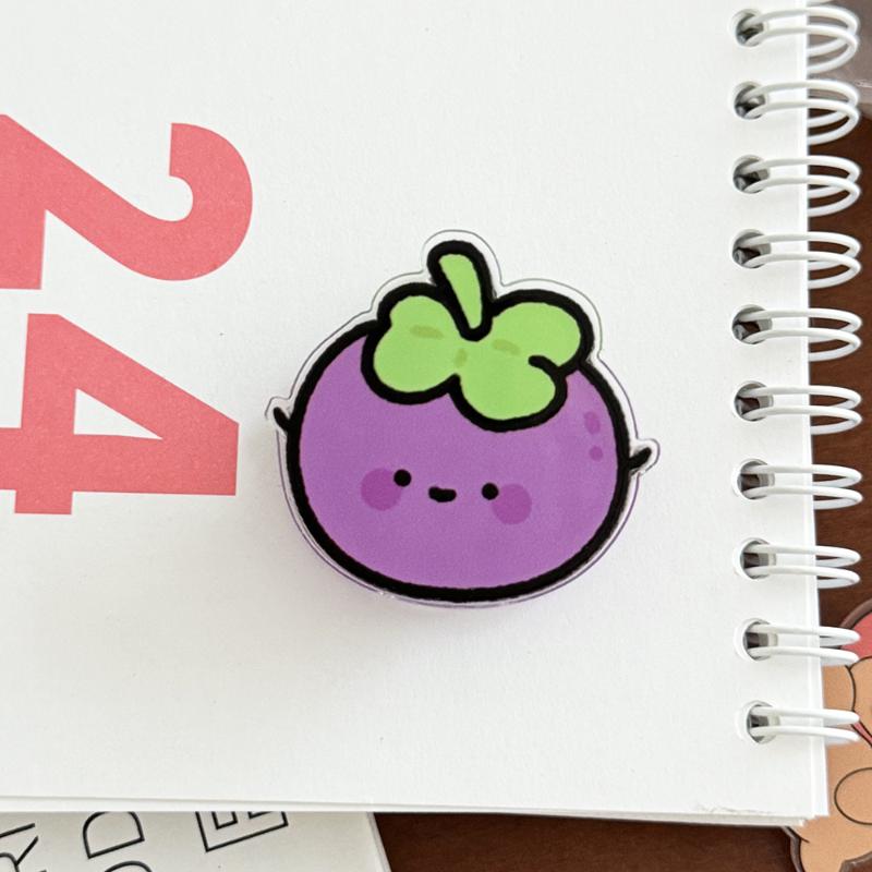 Cartoon Fruit Decorative Gift Sealing Clip Memo Clip Pp Clip For Students Cute Little Items