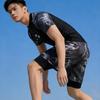 Men's & Boys' Quick-Dry Swimsuit Set: Anti-Embarrassment Swim Top & Shorts for Hot Springs