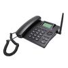 2G GSM Cordless Phone Dual SIM Desktop Landline Phone with 2.4 Inch Display Radio Alarm Clock Function for Home Hotel