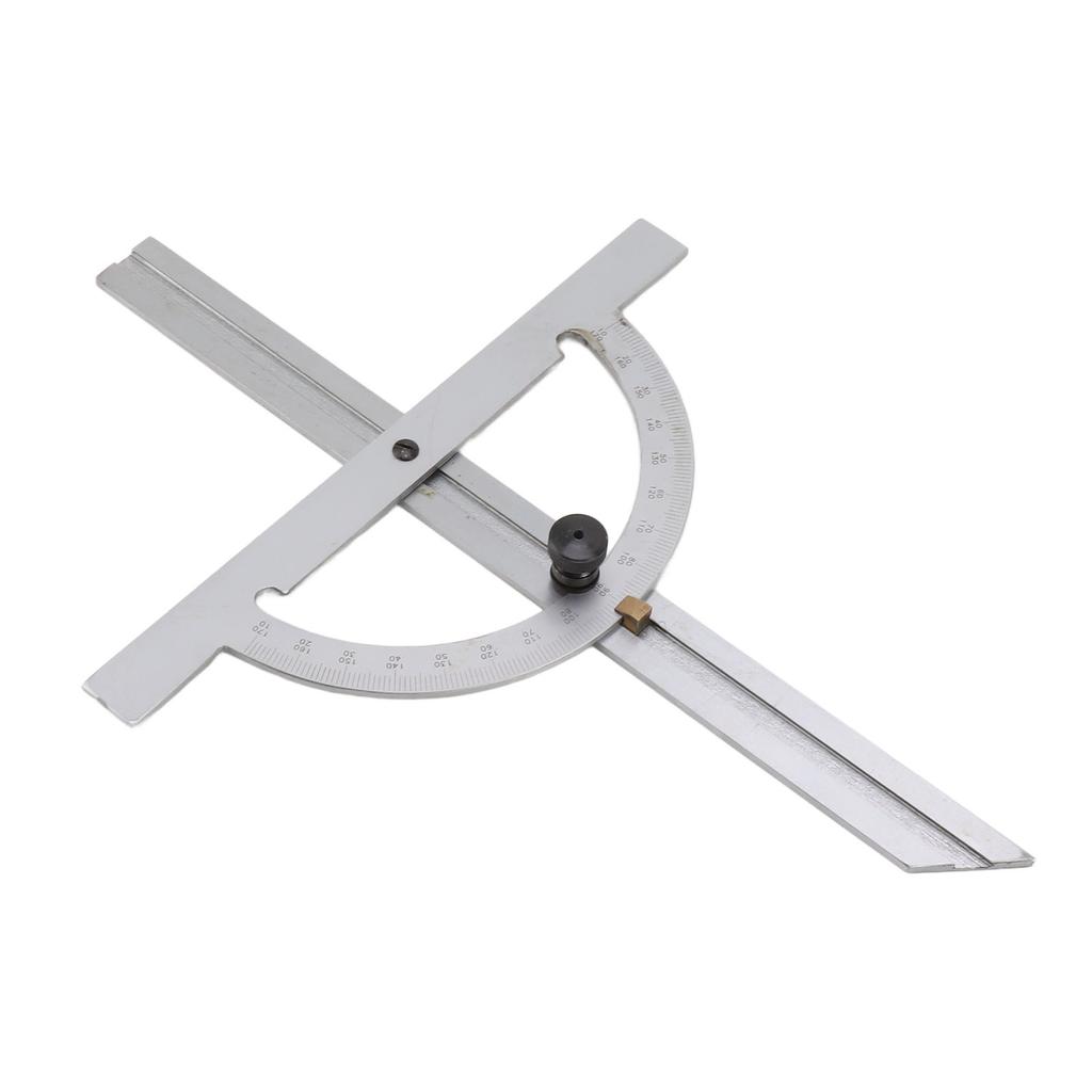 Woodworking Protractor Carbon Steel High Accuracy Easy Read Portable Adjustable Angle Ruler 150 X