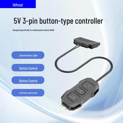 Shenguang 5V ARGB Controller: 5V Pin Case Fan, Light Strip RGB with Wireless Three-Pin To SATA Remote Control