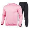 Mens Casual Sportswear Set Long Sleeve Hooded Top Full Length Pants Cotton Blend Comfort Fit