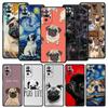 Animal Black Pug Close Up Phone Case For Xiaomi Redmi Note 14 13 5G 10 11 12 Pro Plus 4G 14C 13C 12C 10C Black Cover