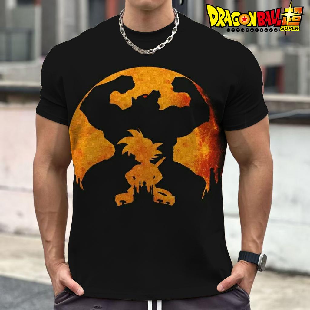 Vegeta Dragon Ball Z Goku Herren T-Shirt Trend Streetwear Cool Harajuku GYM Oversized 110-6XL O-Kragen Kurzärmelig Anime Saiyan