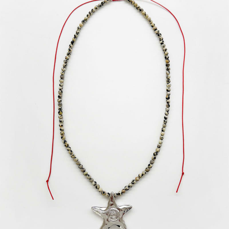 

August Harmony Dalmatian Starfish Strap Necklace One
