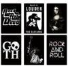 FJ Metal Tin Signs Decor Rock Roll Vintage Metal Sigsn Plaque Metal Posters Retro Rock Home Bar Wall