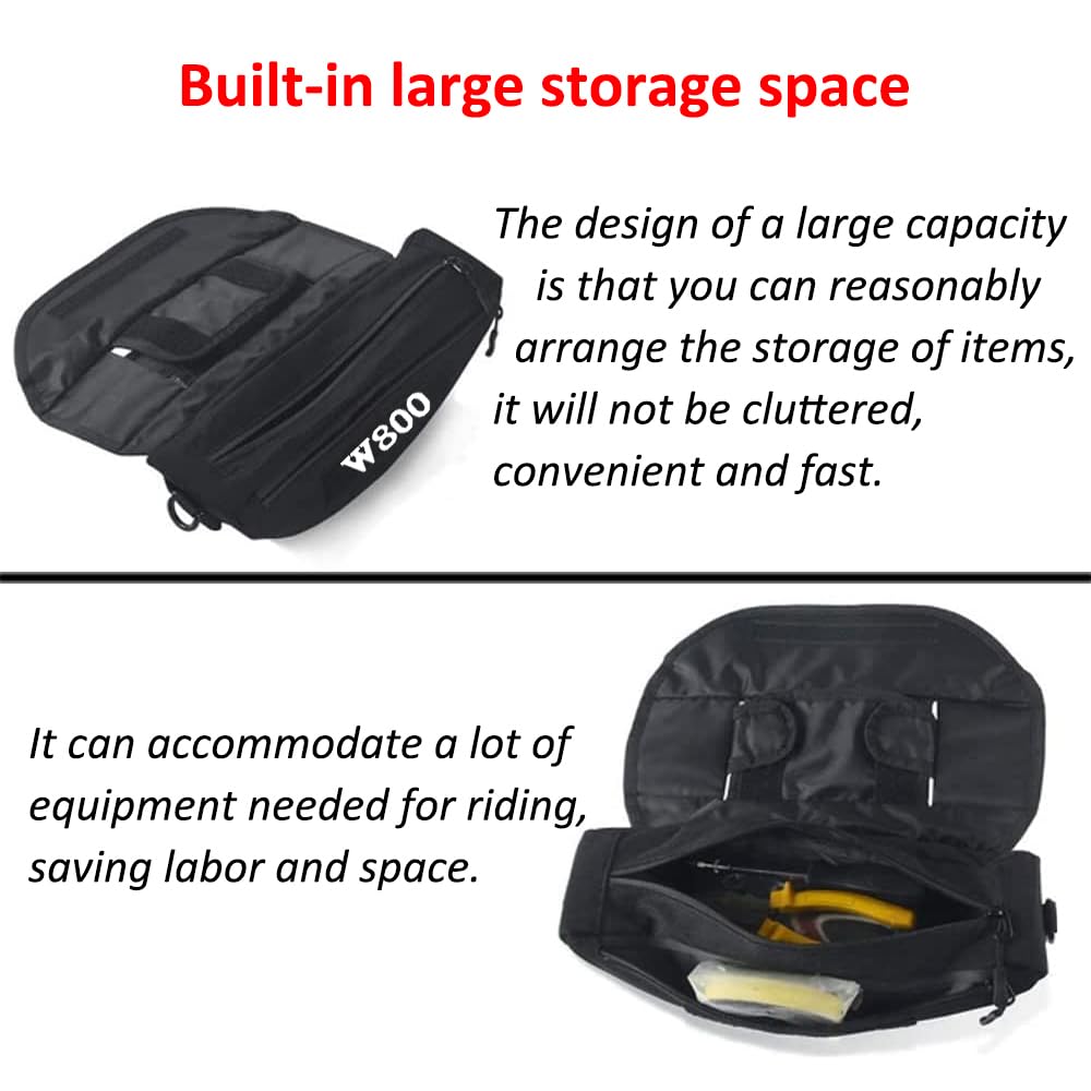 BOFOMTTL2333 Motorcycle Bag W800 for Meguro K3 New Model Handlebar Waterproof Storage Bag for Travel Tool Portable Waterproof Tool Storage Bag (2025,