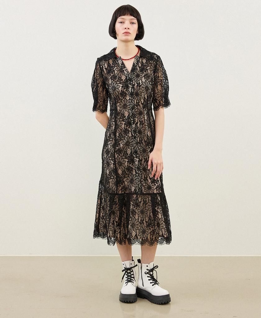 LAFELSORTOF Lace Long Dress