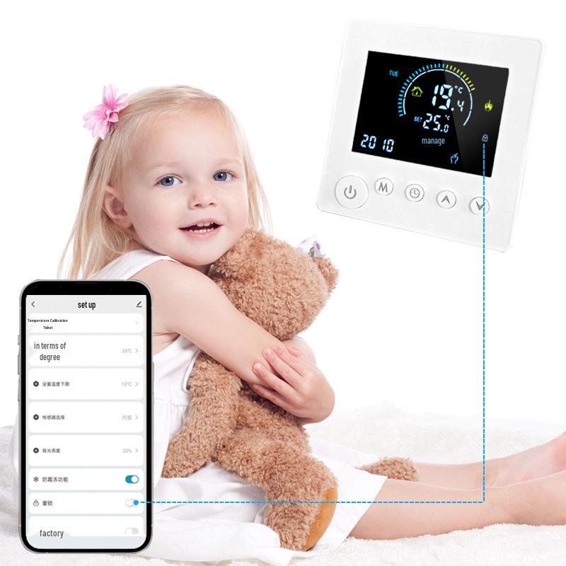 Smart WiFi LCD Floor Heating Thermostat for Electric and Water Systems