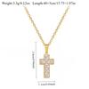 All Stainless Steel Luxury Shiny Zircon Cross Pendant Necklaces for Women Men Trendy Collar Accessories Jewelry Gifts for Friend