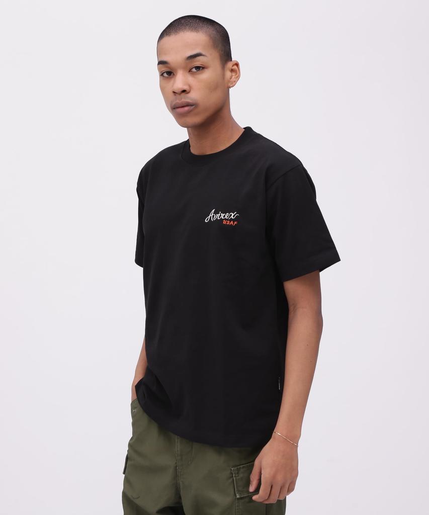 AVIREX SOUVENIR TIGER T-SHIRT Men's XL 010 Black 783-5134016