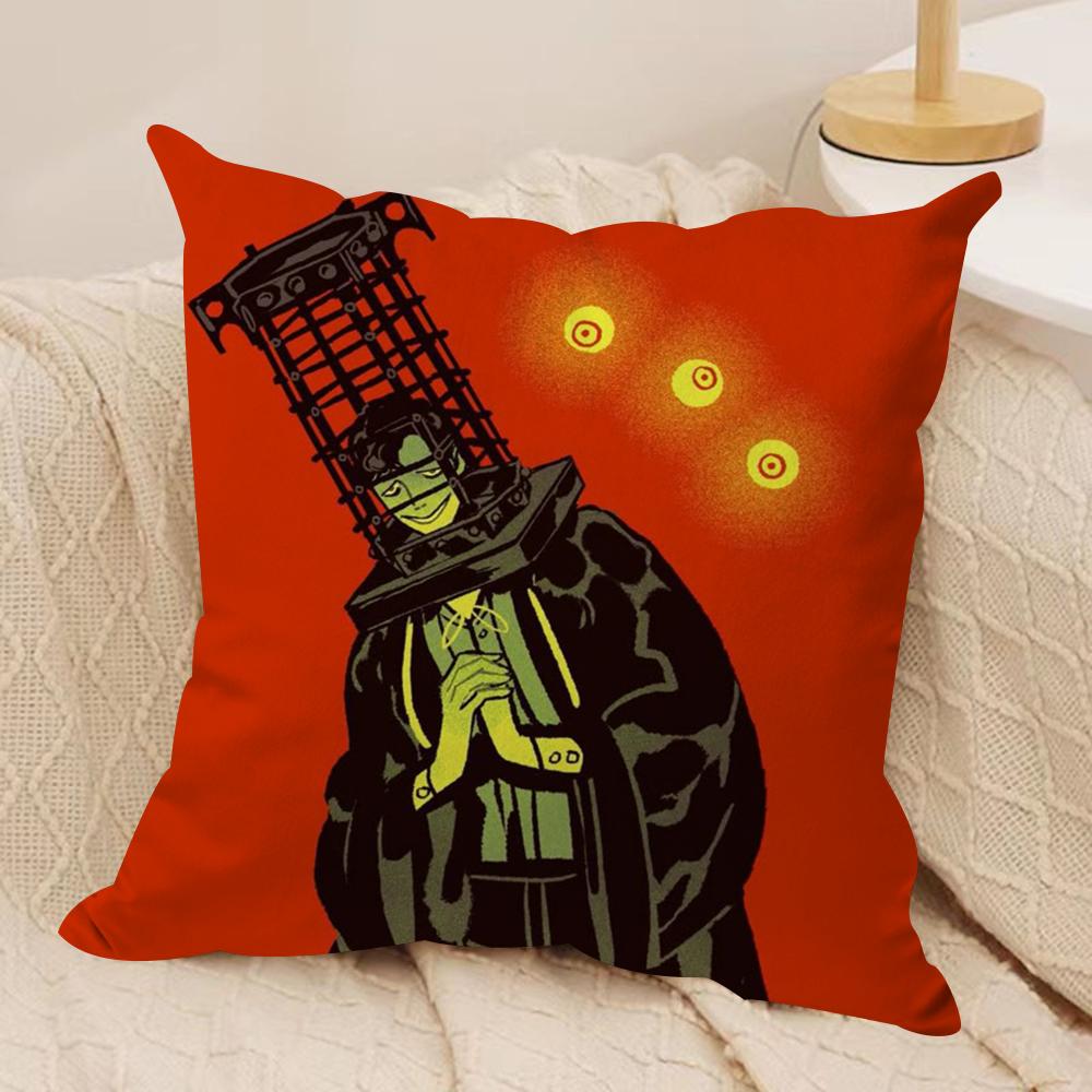 Black C-CloverS Cushion Cover Soft Plush Double-Sided Decorative Pillow Cover Cozy Sofa Cushion Case Home Gift for Living Room