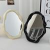 Nordic Style Standing Makeup Mirror Cloud Irregular Bedroom Dressing Mirror Office Dormitory Adjustable Desktop Aesthetic Cosmetic Decoration Mirror