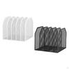 Desk File Organizer Mail Letter Tray Metal Stand Stylish Paper Sorter Management