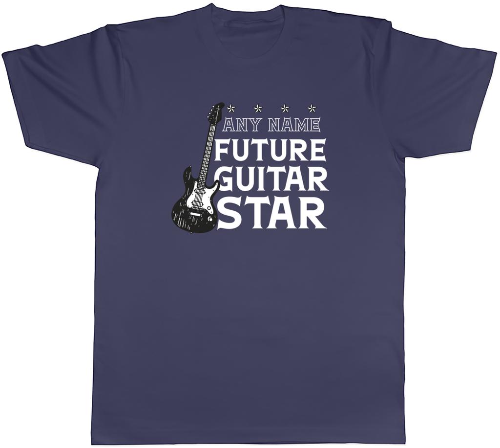 Personalised Future Guitar Star Musician Unisexs TShirt Tee Gift Top