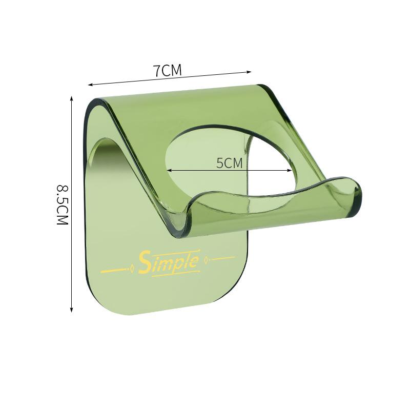 

Багатофункціональний кронштейн для електробритви Безкоштовна вішалка для перфораторів Стелаж для зберігання Умивальник для ванної кімнати Настінна стійка для бритв зелений