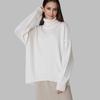 Women's Classic Solid Color Turtleneck Sweater - European & American Autumn/Winter Loose Knitwear