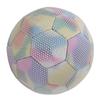 Soccer Ball PU Size 5 Light Color Reflective Glowing Soccer Ball for Night Games Training