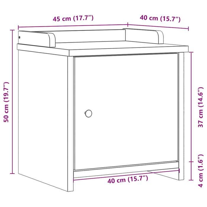 VidaXL Banc de couloir SANDNES 45x40x50 cm bois de pin massif, banc, banc d'entrée, banc à chaussures, banc de couloir, 4010449