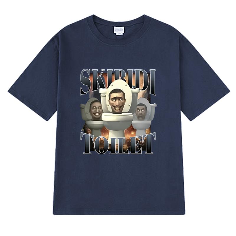 New In Skibidi Toilet Sigma Ohio Gyatt Funny Meme Graphic T Shirt Men Women Casual Short Sleeve T-shirts Unisex 100% Cotton Tops