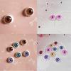 1/10 Pairs 12mm Doll Eyeballs Half Round Acrylic Eyes for DIY Doll Bear Crafts