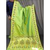 Lucrări frumoase de pallu și jacquard bogat pe tot saree