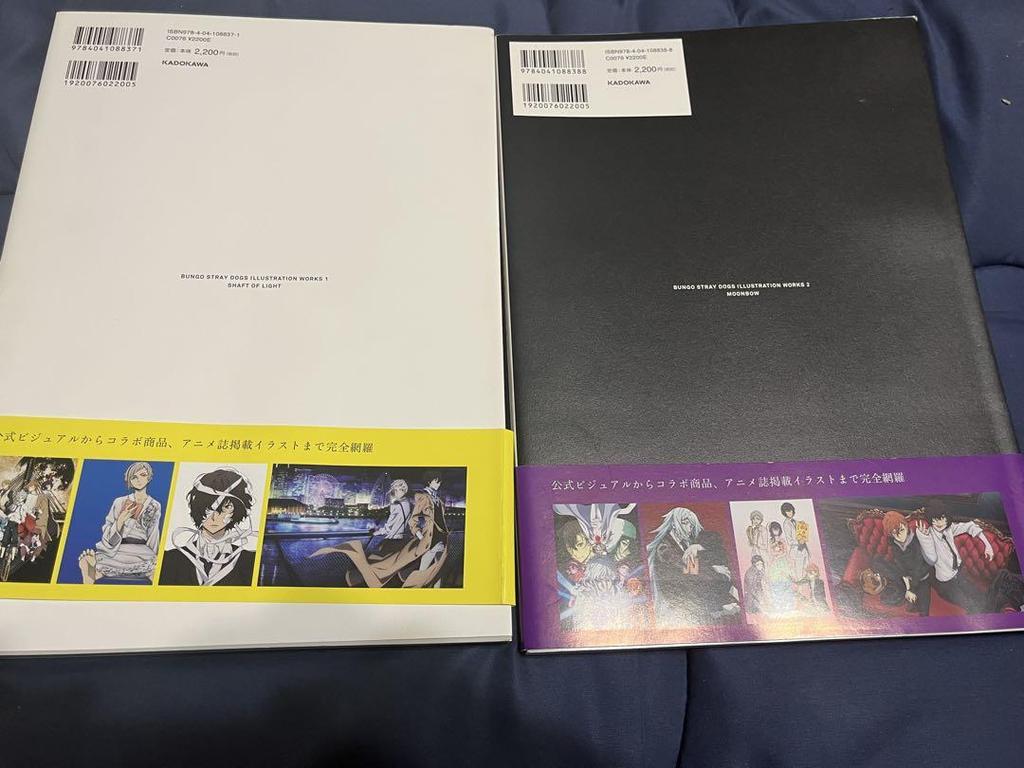 [USED] Bungo Stray Dogs Art Collection 1 & 2 First Edition with Obi Bungo Stray Dogs