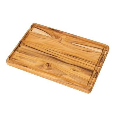 Tramontina [Antibacterial] Wooden Cutting Board, Advance S, 28cm X 19cm, Antibacterial Treatment, Lightweight, Reversible, Grooved, Made In Brazil, 13