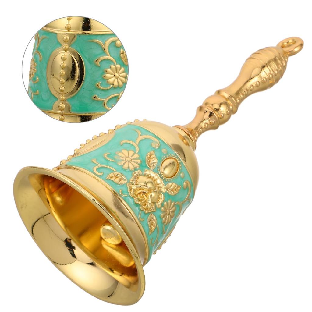 FRCOLOR Retro Hand Bell, Handheld Bell, Bedside Bell, Senior Bell, Horse Bell, Wrist Bell, Butler Bell, Handmade Ornament, Small Bell, Dinner Bell,