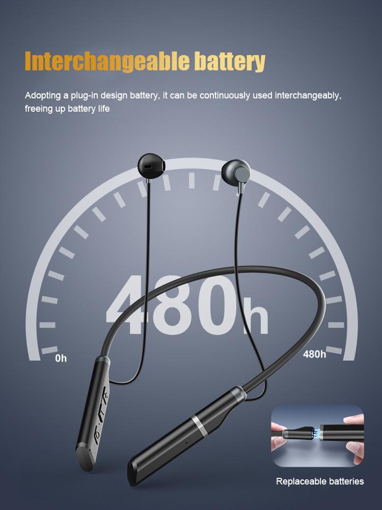 B998 Wireless Bluetooth Headphones Neck Stereo Noise Reduction Universal Sports Earphone Microphone IP65 Waterproof Earbuds BT 5