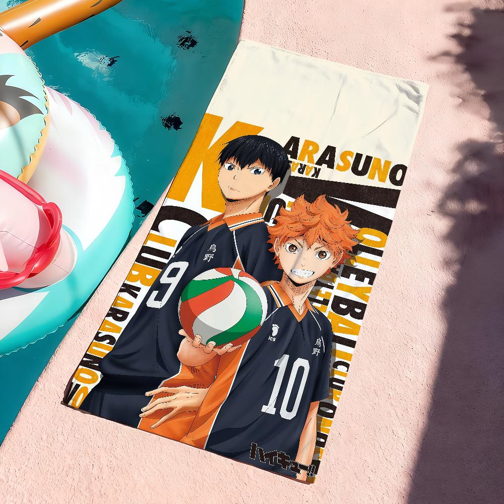Volleyball anime H-Haikyu!! Towel Drying Bath Towel Applicable To Light Swimming Camping Yoga Beach Out