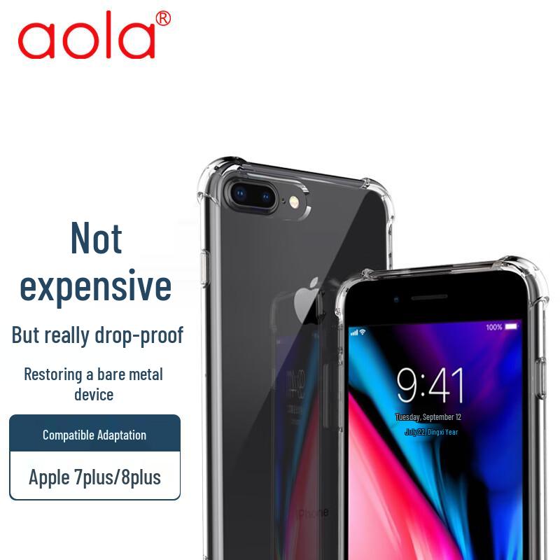 

AOLANG Transparent Full-Coverage Shockproof TPU Phone Case for iPhone