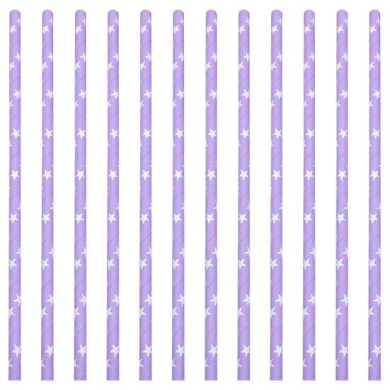 100Pcs Disposable Paper Straws Food Grade BPA Free Rich Color Holiday Party Heart Dot Print Drinking Water Straws