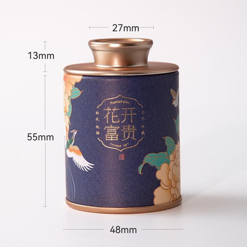 Mini Empty Tea Tin Can Household Green Black Tea Sealed Jar Portable Home Exquisite Small Tea Paper Packaging Cans
