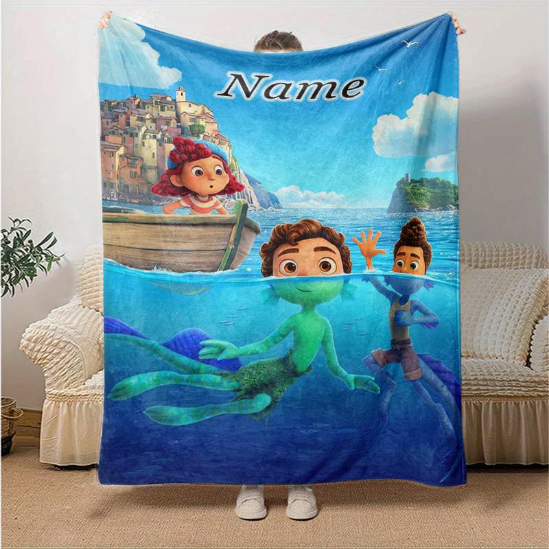 Custom 1pc Ocean Friends Adventure Blanket, Soft And Comfortable Blanket, Casual Warm, Camping Travel Blanket, Birthday Gift Q910102